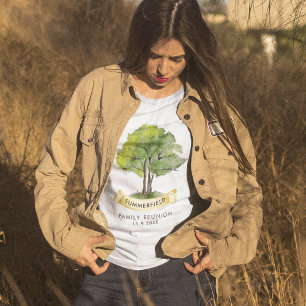 Sommer-Familientreffen-Baum-Enkelin-Andenken T-Shirt