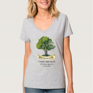 Sommer-Familientreffen-Baum-Matching T-Shirt