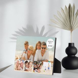 Sommer-Familienurlaub-Fotocollage Fotoplatte