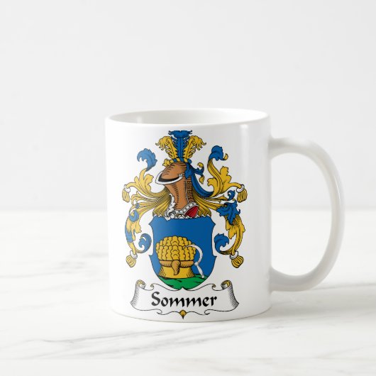 Sommer Familienwappen Kaffeetasse (Rechts)