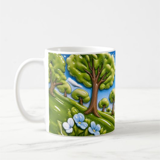 Sommer-Fantasiebaum Kaffeetasse (Links)