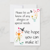 Sommer-Farben laden ein Einladung (Rückseite)