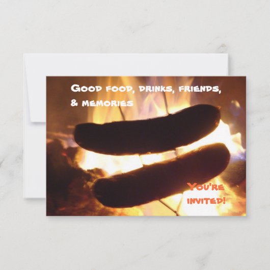 Sommer-Feier-Party Einladung (Vorderseite)