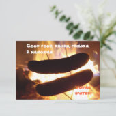 Sommer-Feier-Party Einladung (Stehend Vorderseite)