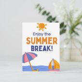 Sommer Feiertagspostkarte (Stehend Vorderseite)