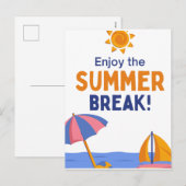 Sommer Feiertagspostkarte (Vorne/Hinten)