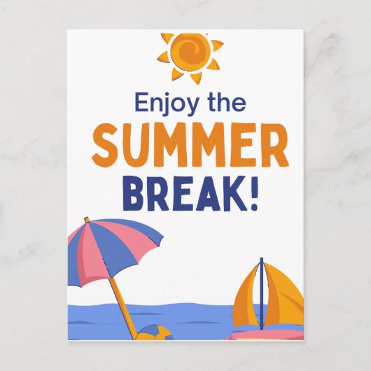 Sommer Feiertagspostkarte (Vorderseite)