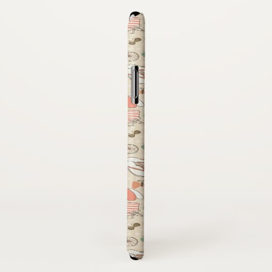 Sommer-Ferien-Muster Case-Mate iPhone Hülle (Hinten/Rechts)