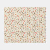 Sommer-Ferien-Muster Fleecedecke (Vorderseite (Horizontal))