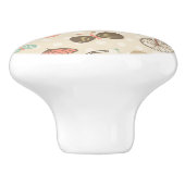 Sommer-Ferien-Muster Keramikknauf (Seitenansicht)