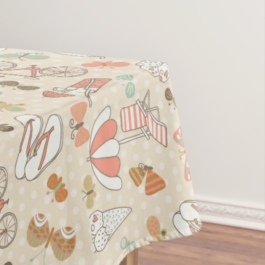 Sommer-Ferien-Muster Tischdecke (Beispiel)