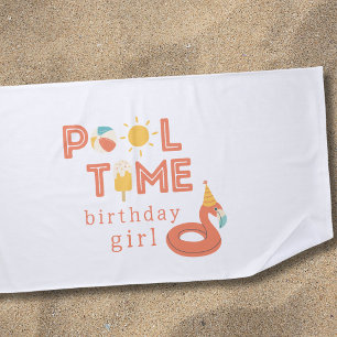 Sommer-Flamingo-Eis am Stiel Kinder-Geburtstags-Po Strandtuch