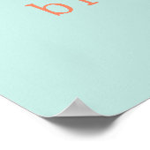 Sommer Flamingo-Eis Kinder Geburtstag Poolparty Poster (Ecke)