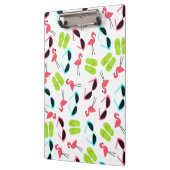 Sommer-Flamingo-Muster-Klemmbrett Klemmbrett (Links)