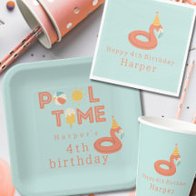 Sommer Flamingo Schwimmkörper Kinder Geburtstag Po