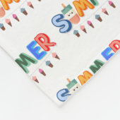 Sommer Fleecedecke (Ecke)