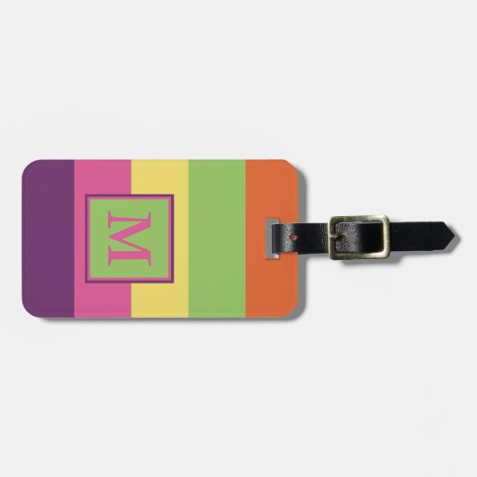 Sommer Flip-Flops die personalisierten Streifen Gepäckanhänger (Vorderseite horizontal)