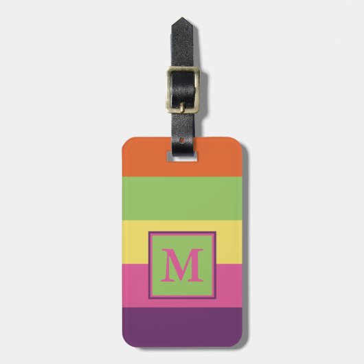 Sommer Flip-Flops die personalisierten Streifen Gepäckanhänger (Vorderseite vertikal)