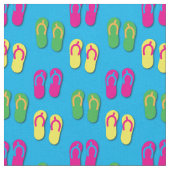 Sommer-Flip-Flops-Sandalen Stoff (Nahaufnahme)