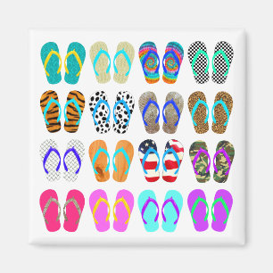 Sommer-Flipflop-Diagramm Magnet