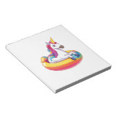 Sommer Float Einhorn (1) Notizblock (angewinkelt)