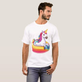 Sommer Float Einhorn (1) T-Shirt (Vorne ganz)