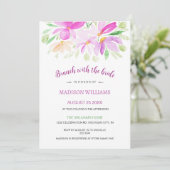 Sommer Flora und Fauna Kunst Einladung (Stehend Vorderseite)