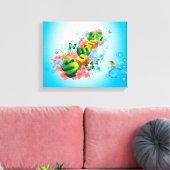 Sommer floral leinwanddruck (Insitu (Wohnzimmer))