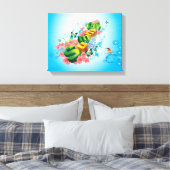 Sommer floral leinwanddruck (Insitu (Schlafzimmer))