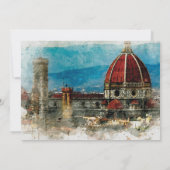 Sommer Florenz Italien Save the Date wedding Karte (Rückseite)