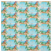 Sommer Florida Seaplane Tropical Beach Küste Stoff (Muster)