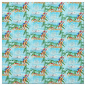 Sommer Florida Seaplane Tropical Beach Küste Stoff (Muster)