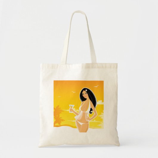 Sommer-Frau Tote-Tasche Tragetasche (Vorne)