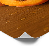 Sommer - frisches Apricot-Juice-Poster Poster (Ecke)