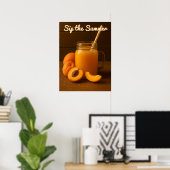Sommer - frisches Apricot-Juice-Poster Poster (Heimbüro)