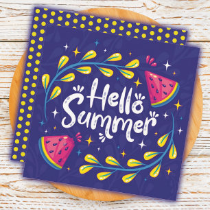 Sommer Frucht Wassermelone Grußkarte