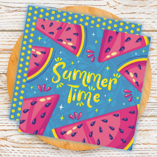 Sommer Frucht Wassermelone Grußkarte