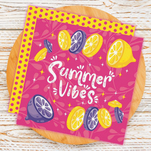 Sommer Frucht Zitrus Grußkarte