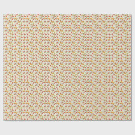 Sommer-Früchte-Katzen-Muster - Picknick-Design für Geschenkpapier