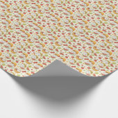 Sommer-Früchte-Katzen-Muster - Picknick-Design für Geschenkpapier (Ecke)