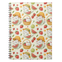 Sommer-Früchte-Katzen-Muster - Picknick-Design für