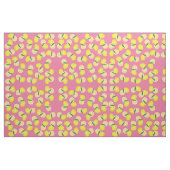 Sommer-fruchtige gelbe Zitronen auf Rosa Stoff (Yard (91,4 cm))