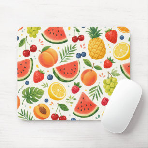 Sommer-Fruchtmuster Stoff Tropische Wassermelone Mousepad