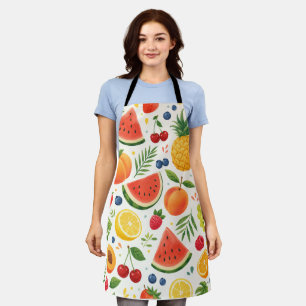 Sommer-Fruchtmuster Stoff Tropische Wassermelone Schürze