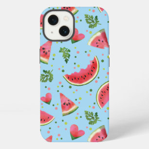 Sommer-Fruchtmuster Wassermelone rot grün tropisch iPhone 13 Hülle