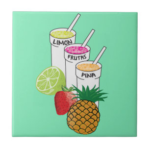 Sommer-Fruchtsmoothie Fliese