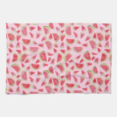 Sommer Fruchtsommer Wassermelonen Wasserfarben Geschirrtuch (Horizontal)