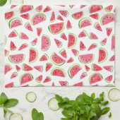 Sommer Fruchtsommer Wassermelonen Wasserfarben Geschirrtuch (Gefaltet)