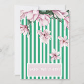 Sommer, Frühling, Magnolienprint Einladung (Rückseite)