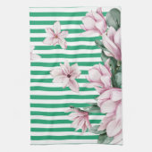 Sommer, Frühling, Magnolienprint Geschirrtuch (Vertikal)